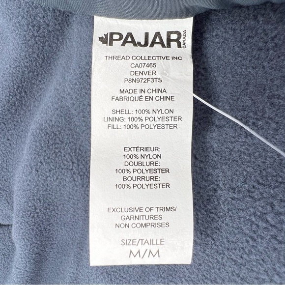 Pajar Denver Dog Vest Size Medium Graphite Gray Quilted Puffer Jacket New NWT - Picture 8 of 9